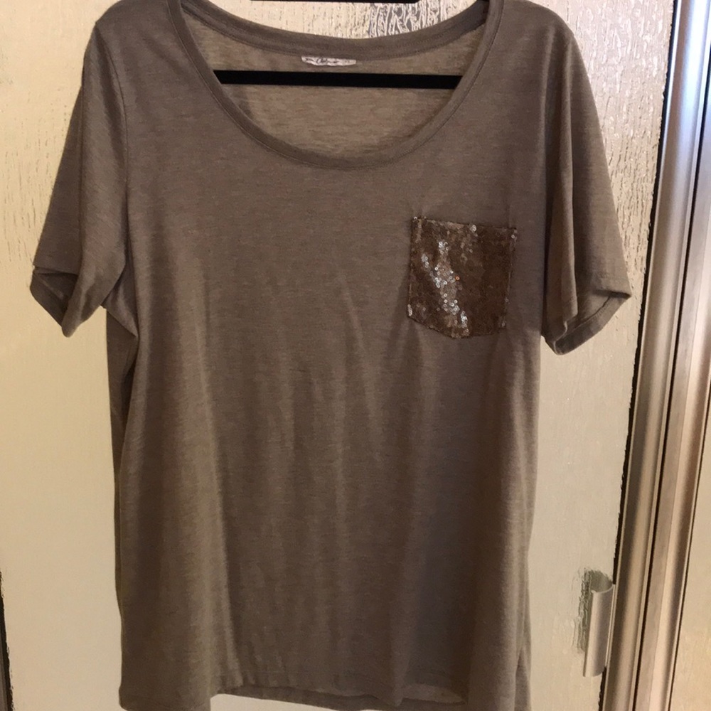 Cheekys Sequin Pocket Tee